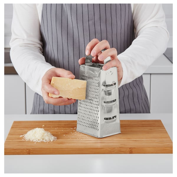 IDEALISK grater, stainless steel, 12x10 cm