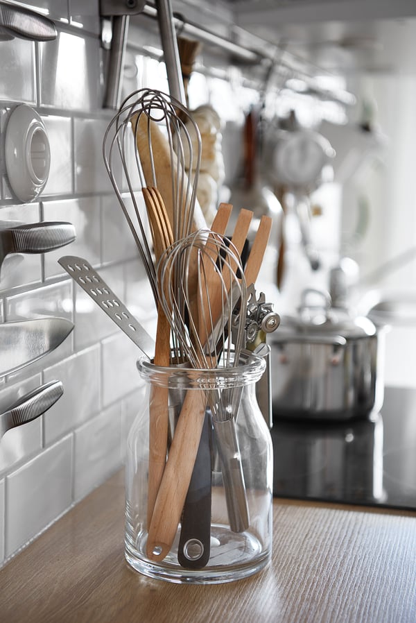 IDEALISK whisk, set of 2, stainless steel
