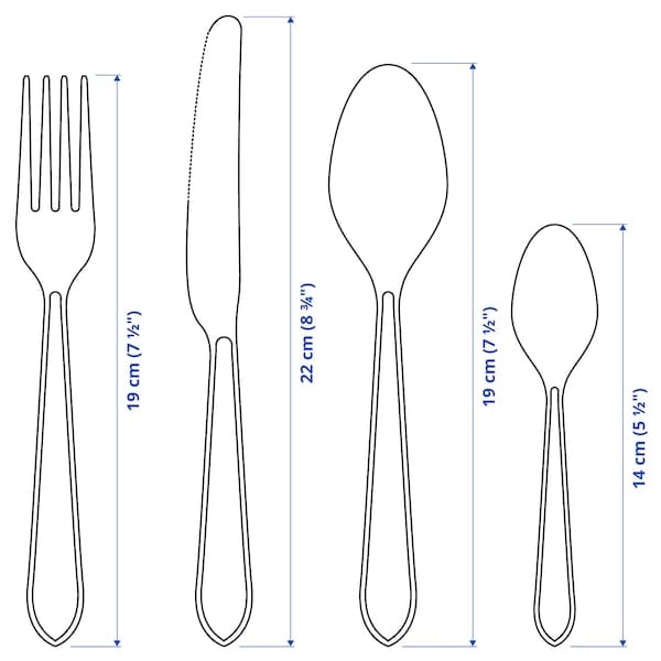 Ikea IDENTITET - 16-piece cutlery set, stainless steel