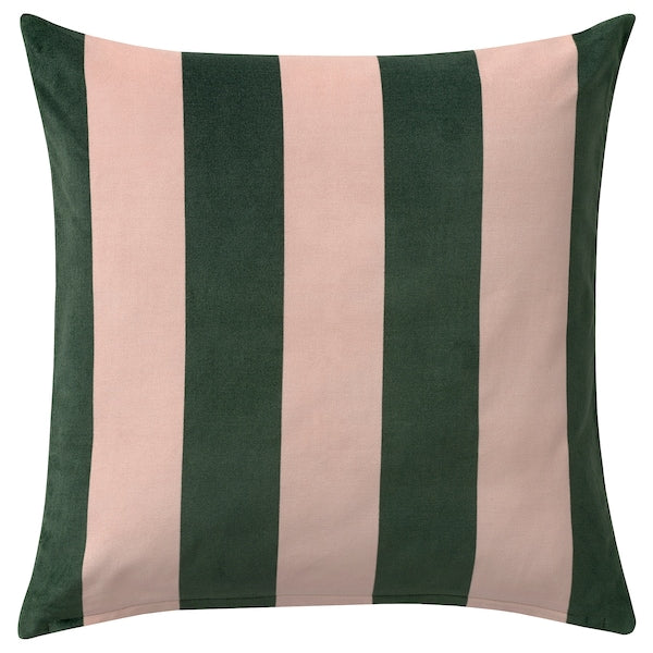 IDGRAN - Cushion cover, stripe/pink green, 50x50 cm