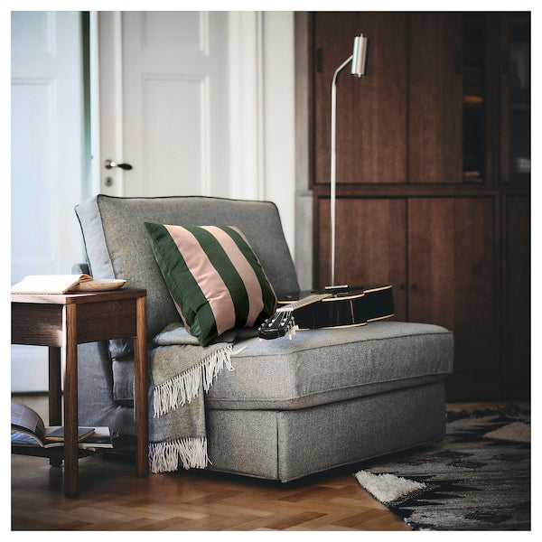 IDGRAN - Cushion cover, striped/pink green,50x50 cm