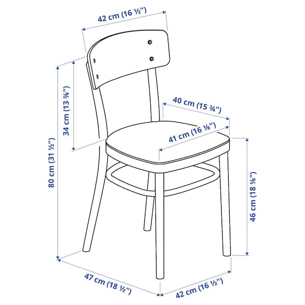 Ikea IDOLF Chair - white ,