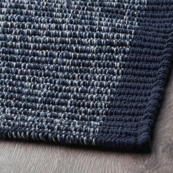 Ikea IDROTTSPLATS - Rug, flatwoven, blue, 80x200 cm