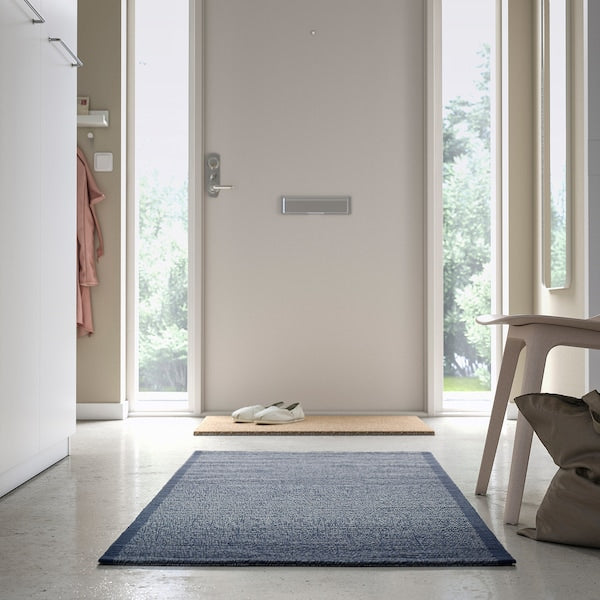 IDROTTSPLATS - Rug, flatwoven, blue, 80x150 cm