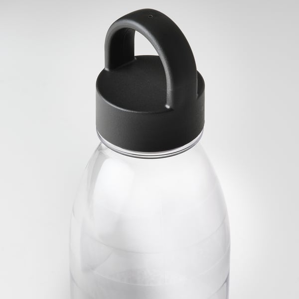 IKEA 365+ water bottle, striped/dark grey, 0.7 l