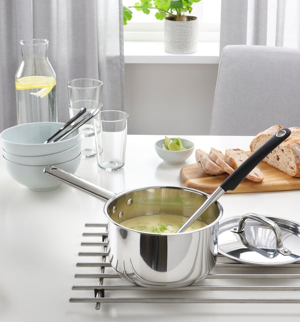 IKEA 365+ saucepan with lid, stainless steel, 2.0 l