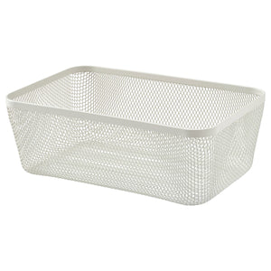 IKEA 365+ food storage basket, metal/white, 30x20x11 cm