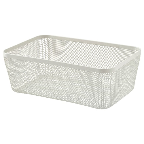 IKEA 365+ - Food storage basket, metal/white, 30x20x11 cm