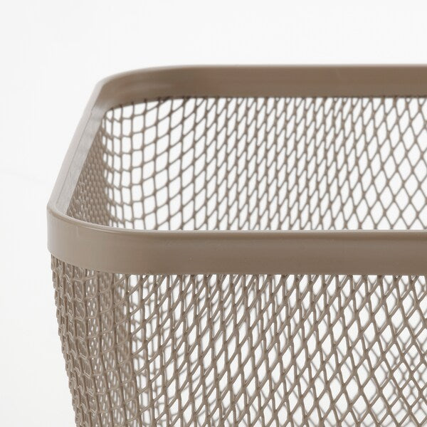 IKEA 365+ - Food storage basket, metal/light grey-brown, 30x20x11 cm