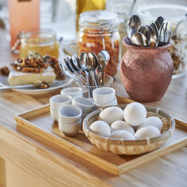 IKEA 365+ bowl/egg cup, rounded sides white, 5 cm, 2 pack
