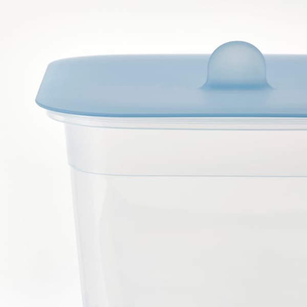 IKEA 365+ - IKEA 365+ Food container with lid, square plastic/silicone, 1.4 l