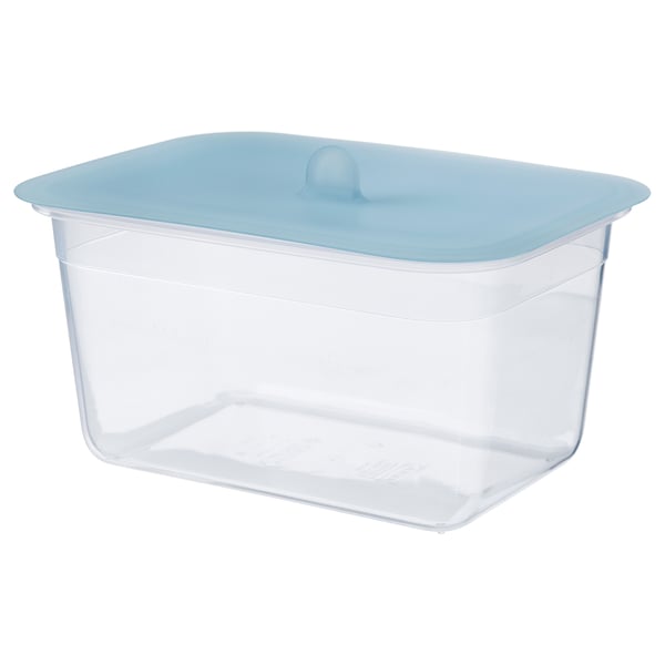 IKEA 365+ - IKEA 365+ Food container with lid, rectangular plastic/silicone, 2.0 l