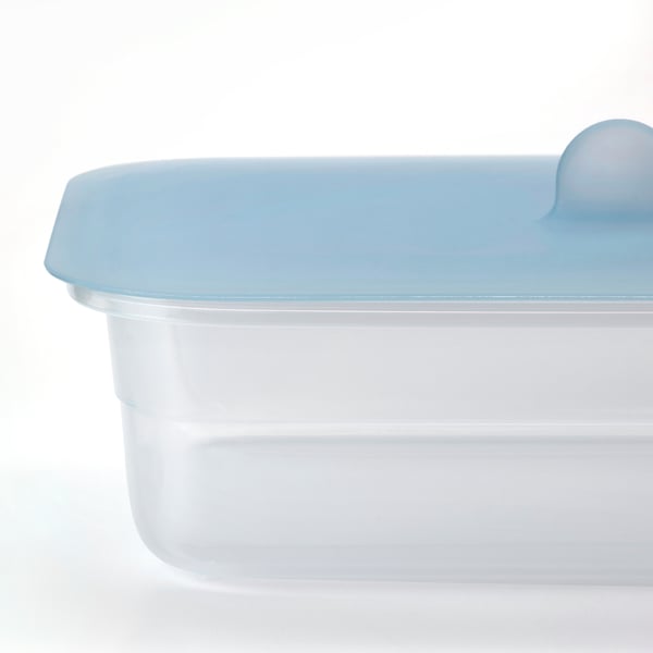 IKEA 365+ - IKEA 365+ Food container with lid, rectangular plastic/silicone, 1.0 l