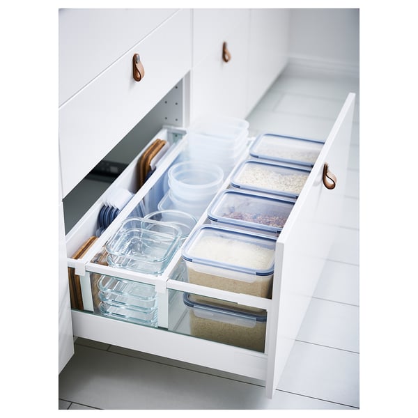 IKEA 365+ - IKEA 365+ Food container with lid, rectangular/plastic, 2.0 l