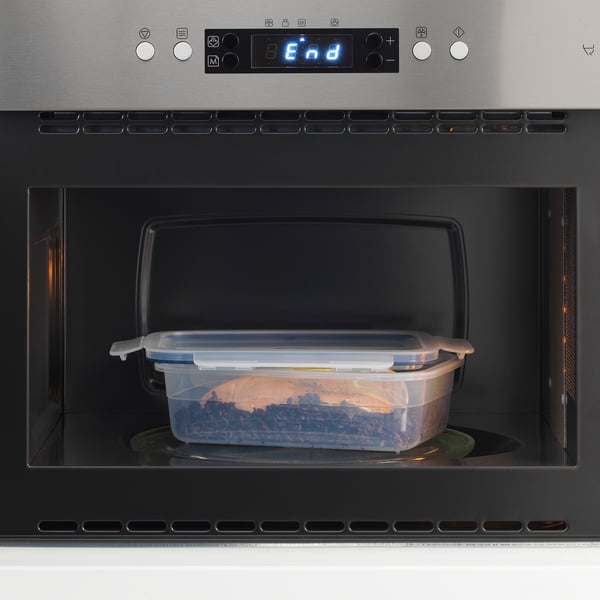 IKEA 365+ food container with lid, rectangular/plastic, 1.0 l
