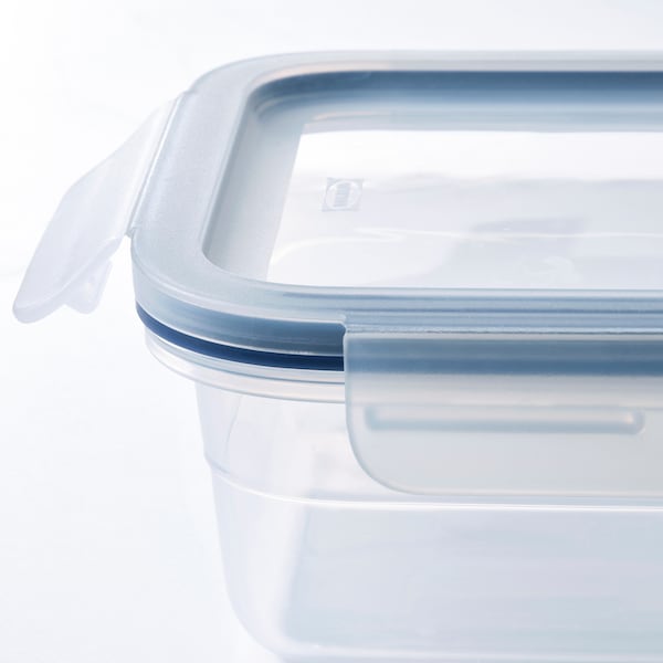 IKEA 365+ - Food container with lid, rectangular/plastic, 1.0 l