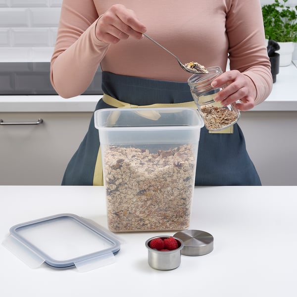 IKEA 365+ food container with lid, rectangular/plastic, 4.2 l