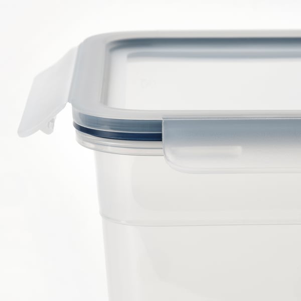 IKEA 365+ food container with lid, rectangular/plastic, 10.6 l