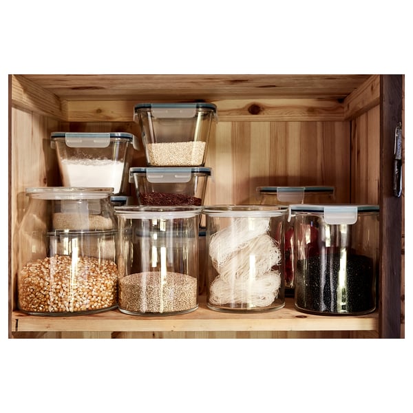 IKEA 365+ - IKEA 365+ Jar with lid, glass/plastic, 1.7 l