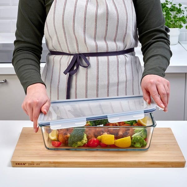 Ikea IKEA 365+ - Food container, large rectangular/glass, 3.1 l