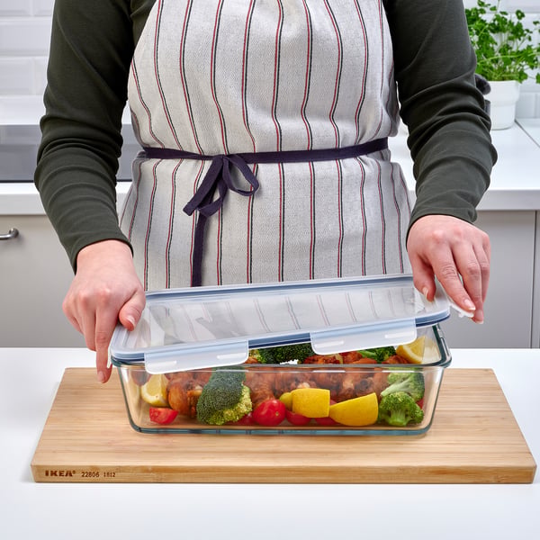 IKEA 365+ food container, large rectangular/glass, 3.1 l