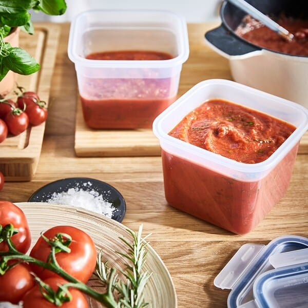 Ikea IKEA 365+ - Food container, square/plastic, 1.4 l