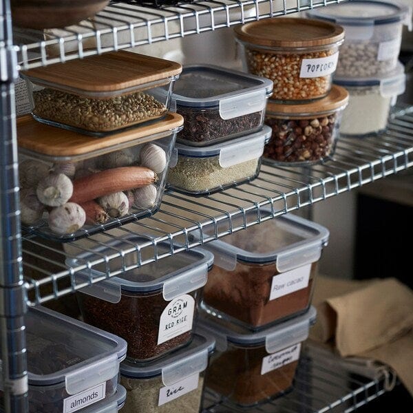 Ikea IKEA 365+ - Food container, square/glass, 600 ml