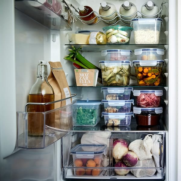 Ikea IKEA 365+ - Food container, round/glass, 600 ml