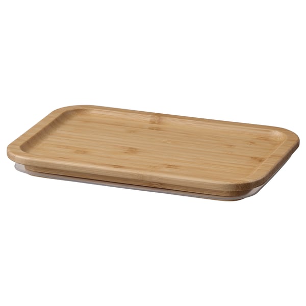 IKEA 365+ lid, rectangular/bamboo, 21x15 cm