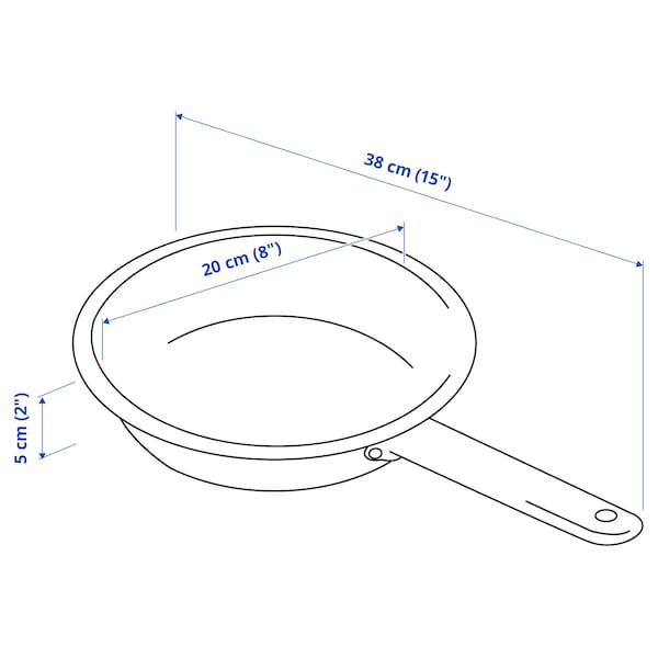 IKEA 365+ - Frying pan, stainless steel/non-stick coating, 20 cm