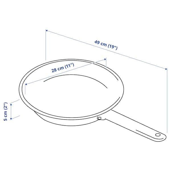 Ikea IKEA 365+ - Frying pan, stainless steel/non-stick coating, 28 cm