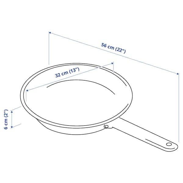 Ikea IKEA 365+ - Frying pan, stainless steel/non-stick coating, 32 cm