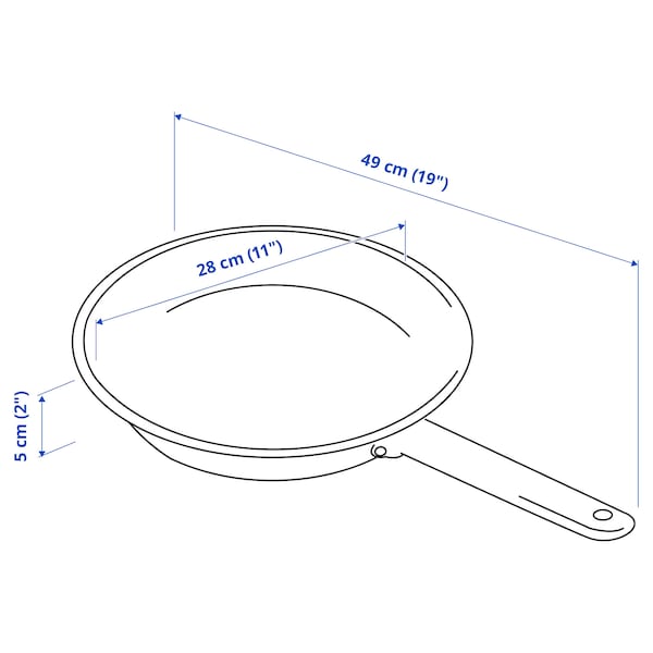 IKEA 365+ - Frying pan, stainless steel, 28 cm