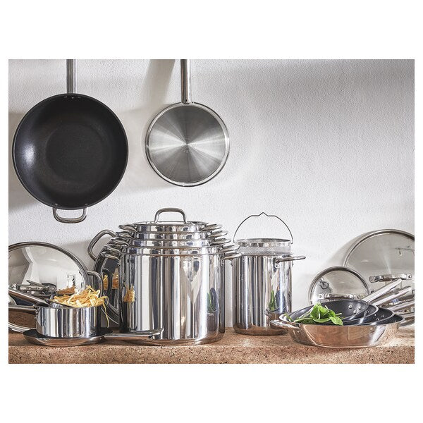 IKEA 365+ - Pot with insert, stainless steel, 5.0 l