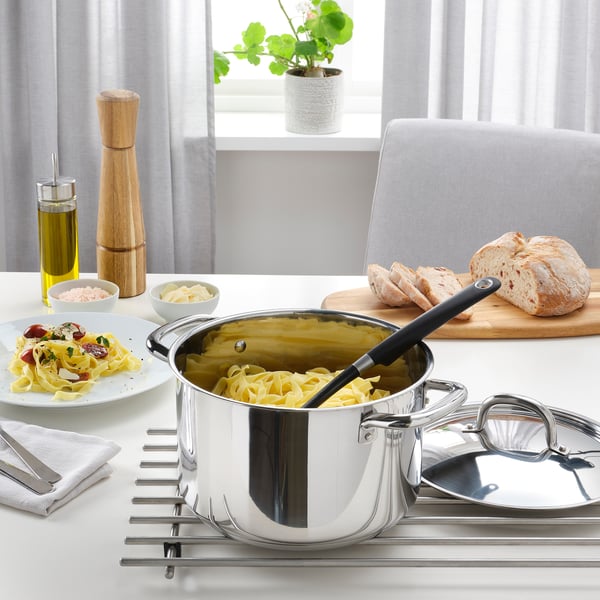 IKEA 365+ pot with lid, stainless steel, 5.0 l