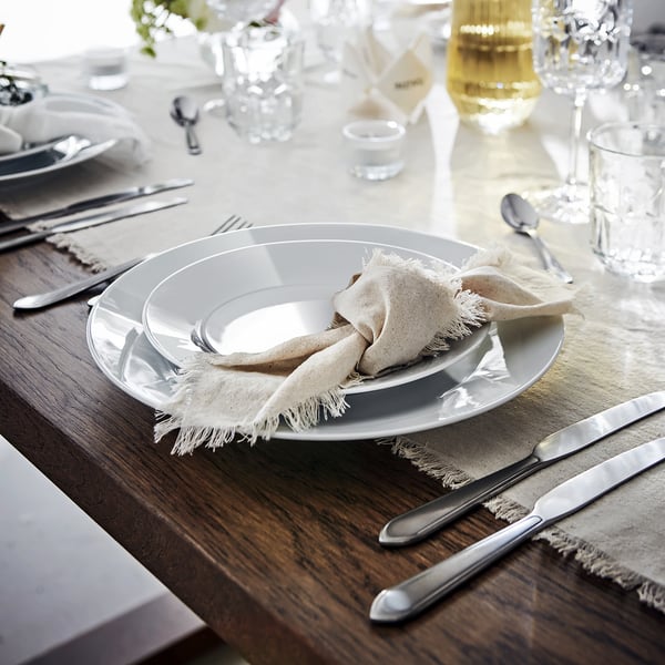 IKEA 365+ plate, white, 20 cm