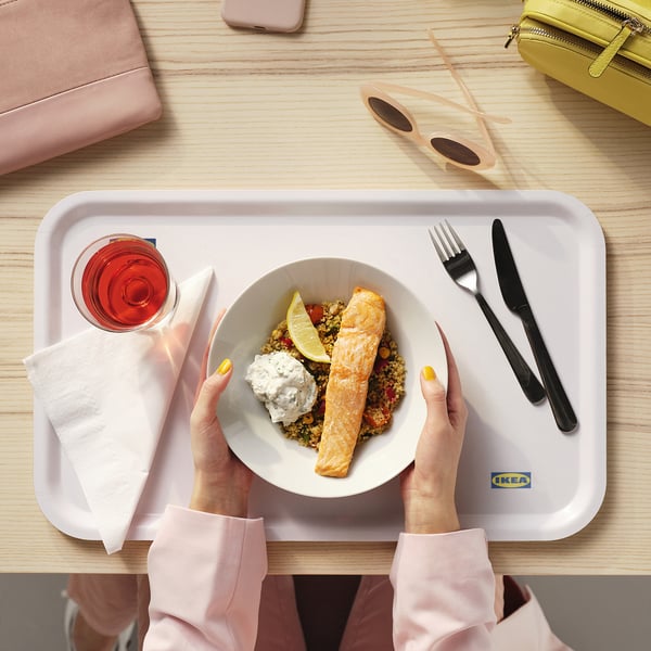 IKEA 365+ deep plate/bowl, angled sides white, 22 cm