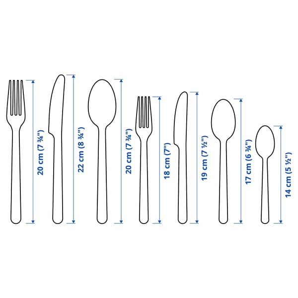 IKEA 365+ 56-piece cutlery set, stainless steel