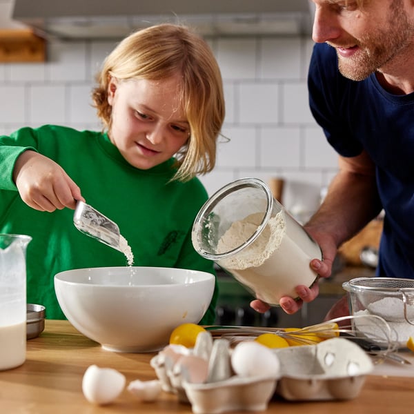 IKEA 365+ scoop set of 2, metal