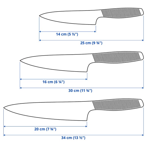 IKEA 365+ 3-piece knife set