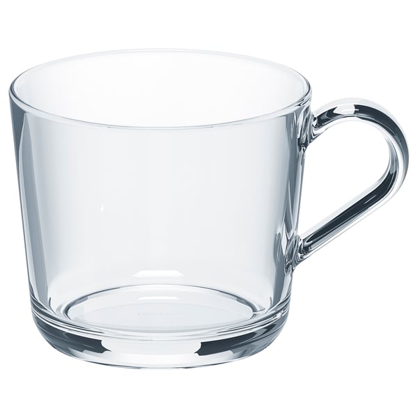 IKEA 365+ mug, clear glass, 36 cl