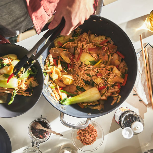 IKEA 365+ wok, stainless steel/non-stick coating, 32 cm