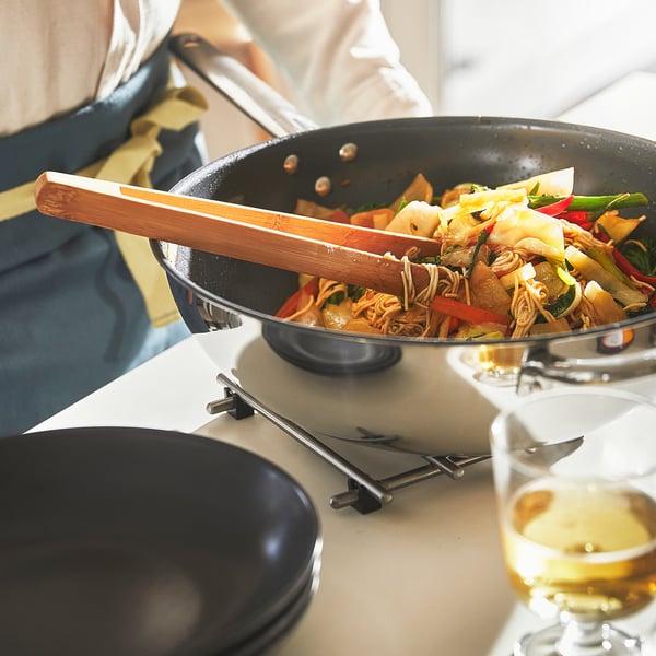 IKEA 365+ wok, stainless steel/non-stick coating, 32 cm