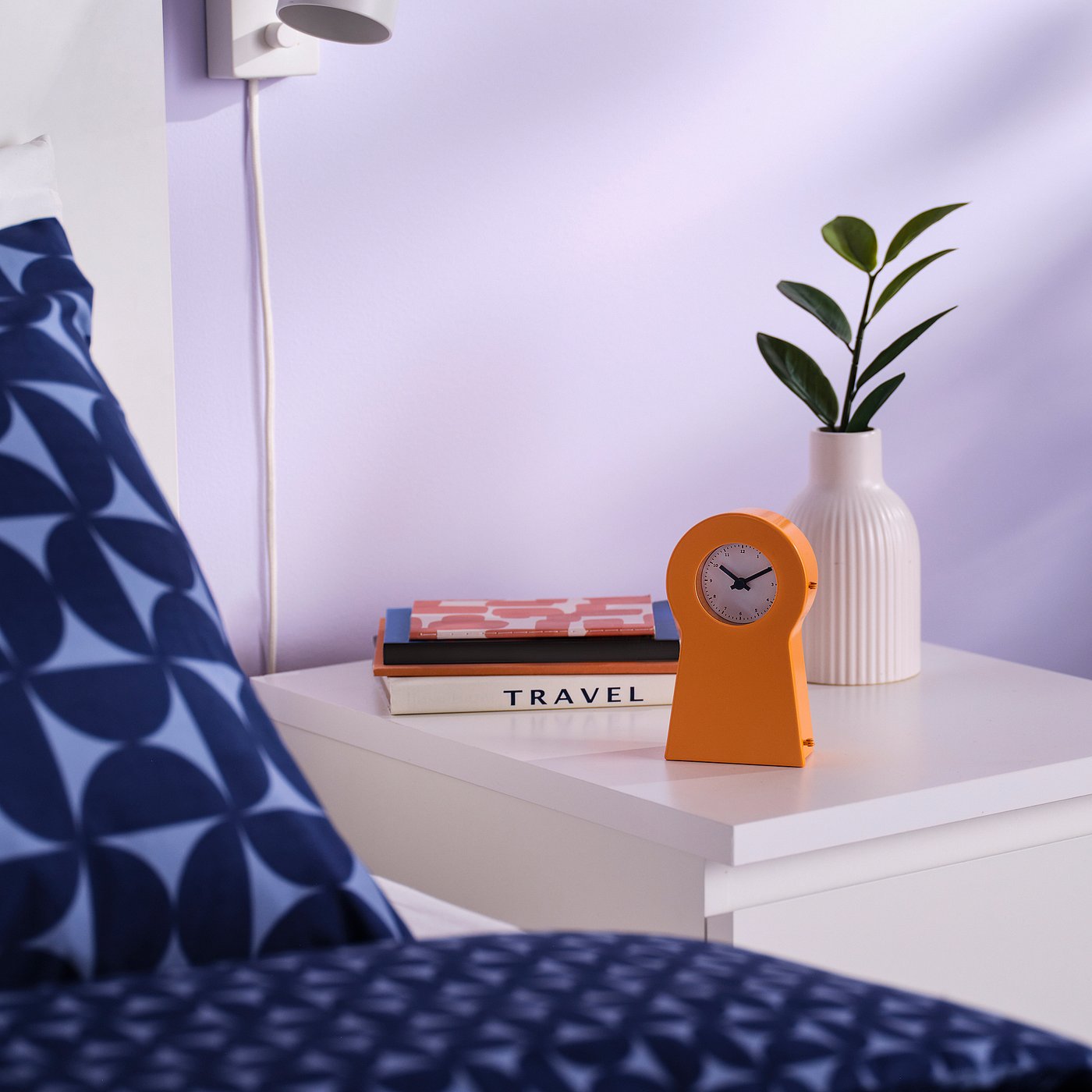 IKEA PS 1995 clock, orange, 14 cm