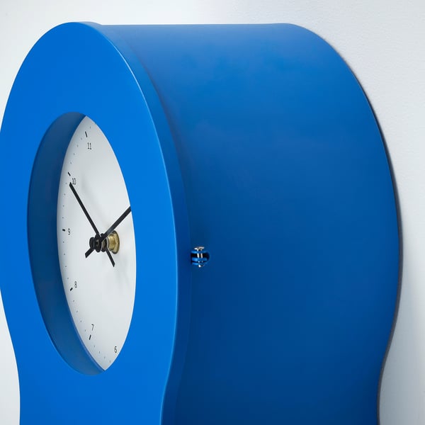 IKEA PS 1995 clock, blue, 48 cm