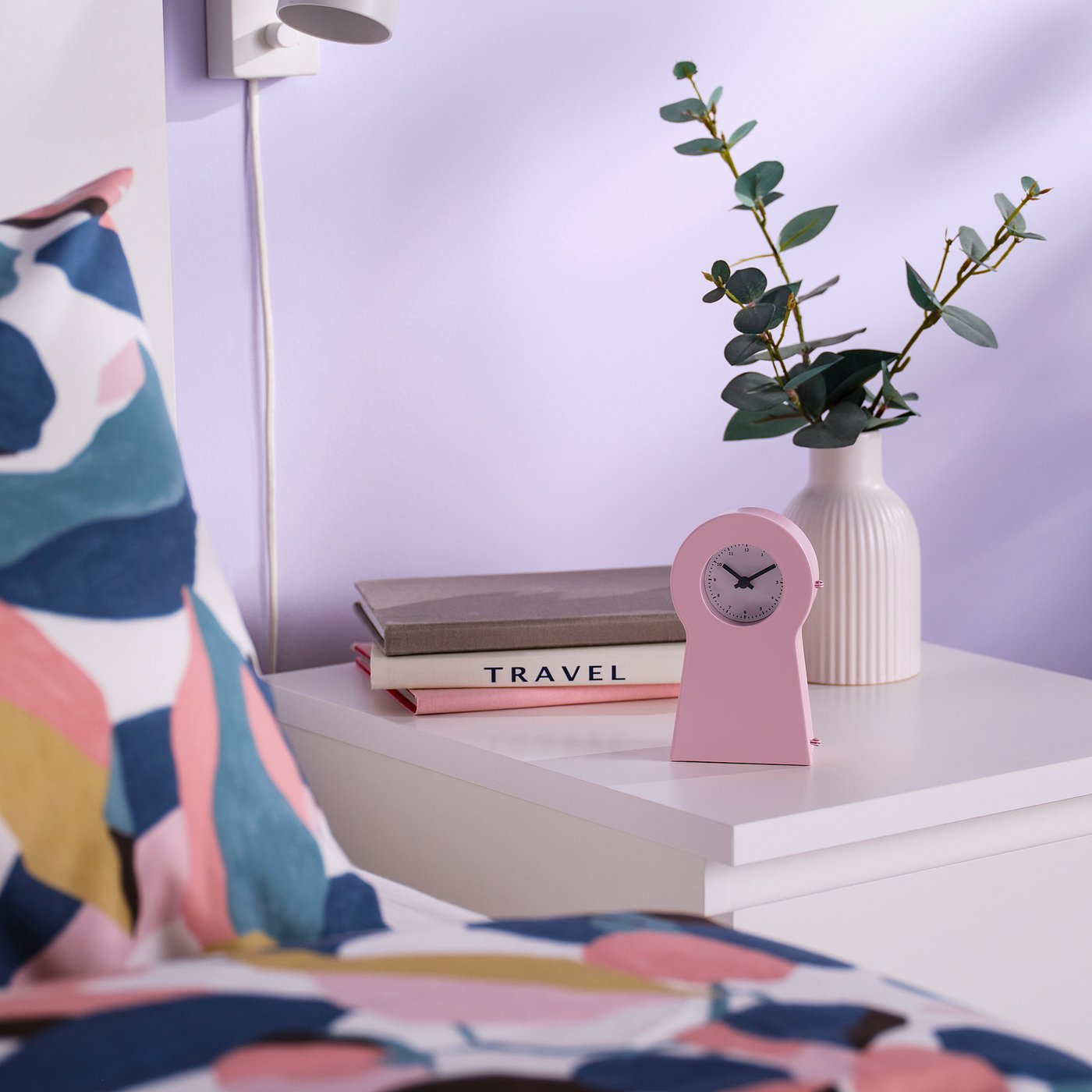 IKEA PS 1995 clock, pink, 14 cm