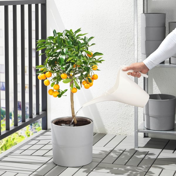 IKEA PS 2002 watering can, white, 1.2 l