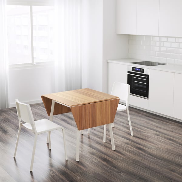 IKEA PS 2012 / TEODORES - IKEA PS 2012 / TEODORES Table and 2 chairs, bamboo white/white