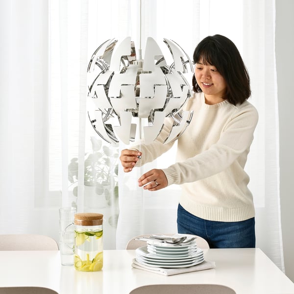 IKEA PS 2014 - IKEA PS 2014 Pendant lamp, white/silver-colour, 35 cm