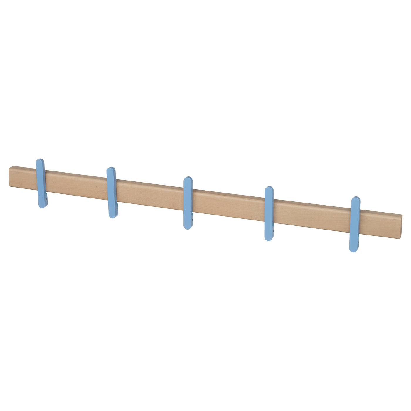 IKEA PS 2026 rack with 5 hooks, solid birch, 76 cm